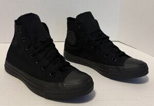 Converse Chuck Taylor All Star Hi M3310C Sneakers BLACK MONO 5.5M 7.5W NEW NIB